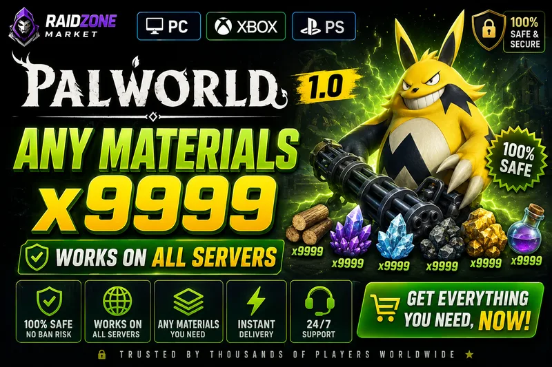 Palworld 1.0 Any Materials x9999 | Works on All Servers | 100% Safe