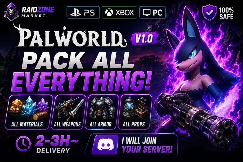 [PS/Xbox/PC] [V1.0] Full pack of materials, weapons, armor, and props. I will join your server. Estimated delivery: 2–3 hours.
