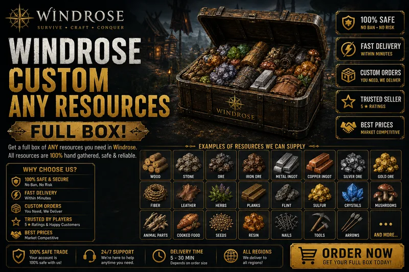 Windrose Custom Any resources full box!