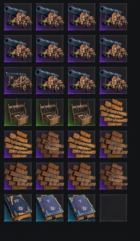 Windrose Ship Gear Bundle – Cannons, Boarding Party Gear, Hull Gear & Tier V Naval Tactics